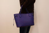 Authentic Louis Vuitton Purple Epi Leather Neverfull PM Tote Bag