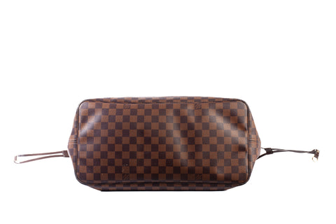 Authentic Louis Vuitton Damier Ebene MM Neverfull Tote Bag