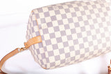 Authentic LOUIS VUITTON Damier Azur Canvas Speedy 30 Bandoulière Shoulder Bag