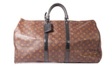 Authentic Louis Vuitton Monogram Macassar Keepall Bandouliere 55