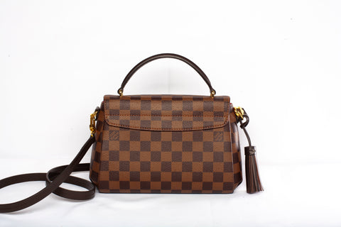 Authentic Louis Vuitton Damier Ebene Croisette Shoulder Bag