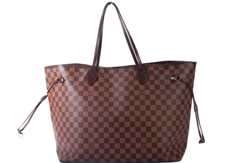 Authentic Louis Vuitton Damier Ebene MM Neverfull Tote Bag