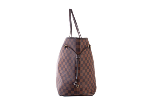 Authentic Louis Vuitton Damier Ebene MM Neverfull Tote Bag