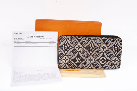 Authentic Louis Vuitton Jacquard Since 1854 Zippy Wallet