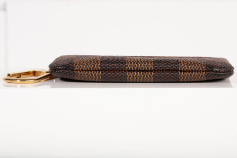 Authentic Louis Vuitton Brown Damier Ebene Key Pouch