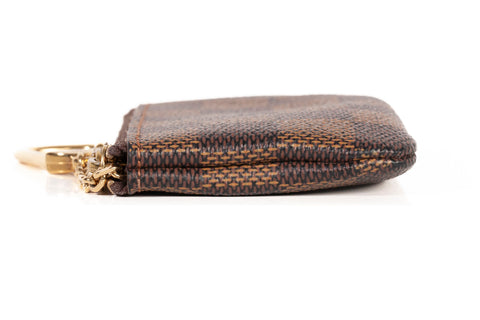 Authentic Louis Vuitton Brown Damier Ebene Key Pouch