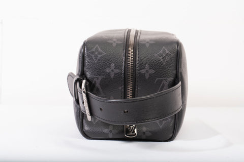 Authentic Louis Vuitton Monogram Eclipse Dopp Kit Toilet Pouch