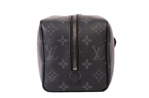 Authentic Louis Vuitton Monogram Eclipse Dopp Kit Toilet Pouch