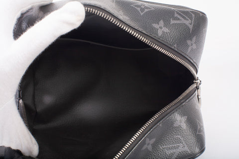 Authentic Louis Vuitton Monogram Eclipse Dopp Kit Toilet Pouch