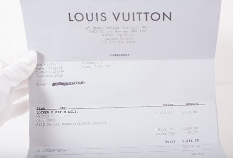 Authentic Louis Vuitton Monogram Eclipse Dopp Kit Toilet Pouch