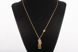 Authentic LOUIS VUITTON Nanogram Gold & Silver Plated Necklace