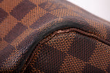 Authentic Louis Vuitton Damier Ebene Neverfull MM Handbag
