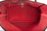 Authentic Louis Vuitton Damier Ebene Neverfull MM Handbag