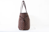 Authentic Louis Vuitton Damier Ebene Neverfull MM Handbag