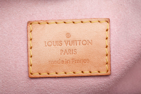 Authentic Louis Vuitton Damier Azur Propriano Rose Ballerine Tote Bag
