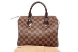 Authentic Louis Vuitton Damier Ebene Canvas Speedy 25 Handbag