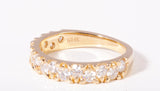 Brand New 14k Yellow Gold Lab Grown Diamond Half Eternity Band