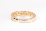 Brand New 14k Yellow Gold Lab Grown Diamond Half Eternity Band
