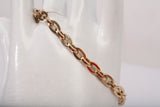 Ladies 14k Yellow Gold Cable Link Bracelet 6.25"