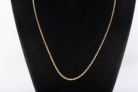 Unisex 14k Yellow Gold Link Chain Size 17.5"