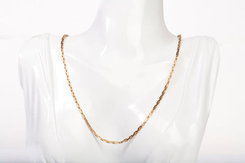 Ladies 14k Yellow Gold Fancy Link Chain Size 19"
