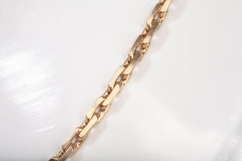 Ladies 14k Yellow Gold Fancy Link Chain Size 19"