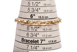 Ladies 14k Yellow Gold Cable Link Bracelet 6.25"