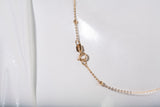 Ladies 18k Yellow Beaded by the Yard Chain 17"
