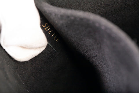 Authentic Louis Vuitton Monogram Flower Tote Black Shoulder Bag