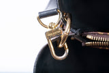 Authentic Louis Vuitton Monogram Flower Tote Black Shoulder Bag
