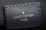 Authentic Louis Vuitton Monogram Flower Tote Black Shoulder Bag