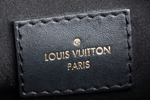 Authentic Louis Vuitton Monogram Flower Tote Black Shoulder Bag