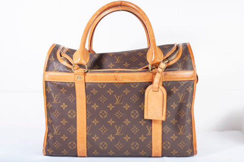 Authentic Vintage LOUIS VUITTON Monogram Canvas Sac Chien 40 Pet Carrier