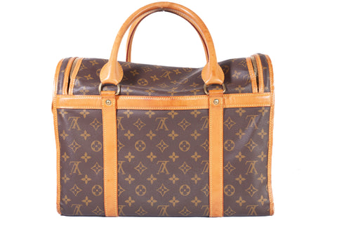 Authentic Vintage LOUIS VUITTON Monogram Canvas Sac Chien 40 Pet Carrier