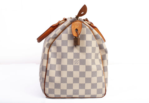 Authentic Louis Vuitton Damier Azur Canvas Speedy 30"