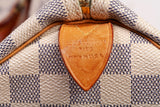 Authentic Louis Vuitton Damier Azur Canvas Speedy 35 Handbag
