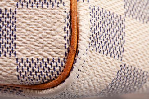 Authentic Louis Vuitton Damier Azur Canvas Speedy 35 Handbag