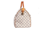Authentic Louis Vuitton Damier Azur Canvas Speedy 35 Handbag