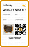 Authentic Louis Vuitton Brown Monogram Canvas Looping MM Shoulder Bag