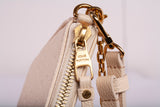 Authentic Cream Louis Vuitton Empreinte Easy Pouch On Strap
