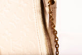 Authentic Cream Louis Vuitton Empreinte Easy Pouch On Strap