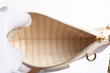 Authentic Cream Louis Vuitton Empreinte Easy Pouch On Strap