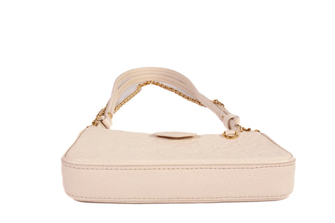 Authentic Cream Louis Vuitton Empreinte Easy Pouch On Strap