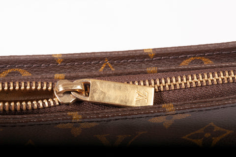 Authentic Louis Vuitton Brown Monogram Canvas Looping MM Shoulder Bag