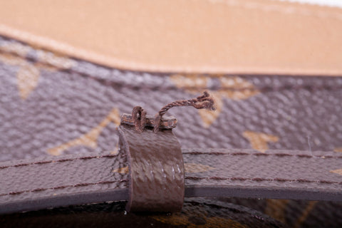 Authentic Louis Vuitton Brown Monogram Canvas Pallas Tote Bag