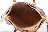 Authentic Louis Vuitton Brown Monogram Canvas Pallas Tote Bag