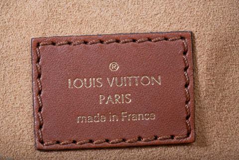 Authentic Louis Vuitton Brown Monogram Canvas Pallas Tote Bag