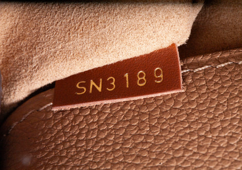 Authentic Louis Vuitton Brown Monogram Canvas Pallas Tote Bag
