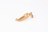 Ladies 18k Yellow Gold Solitaire Marquise Cut Hand Holding Pendant