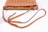 Authentic MCM Cognac Visetos Crossbody Pouch